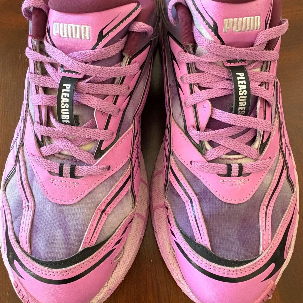 Puma Pleasures Velophasis Shoes 10 Overdye‎ Pink Purple Y2K Athletic Sneakers